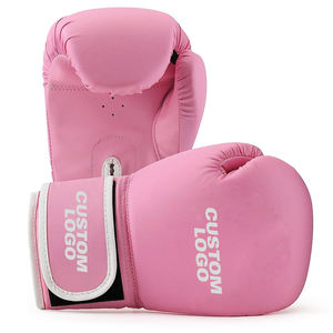 Guantes de Boxeo de Artes Marciales para Niños, 16 oz, de Piel Sintética PU, Hechos a Mano, Duraderos, Color Rosa y Blanco, OEM ODM, Buena Venta, Novedad 2026 - Product Image 1