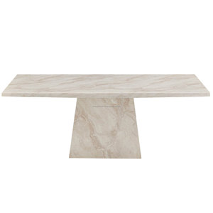 Juego de Comedor de Mármol de Lujo con 6 Sillas, Base Metálica Sólida, Diseño Minimalista para el Hogar - Product Image 3