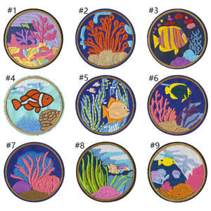 Wholesale Custom Embroidery Patches Iron On Panda Badge 3D Embroidered <b>Animal</b> Fabric Patch for Hat Backpack Bag Jacket DIY OEM - Product Image 4