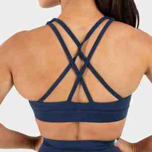 Ensemble de sport taille haute uni grande taille : Crop top et pantalon de yoga en Spandex/Polyester antibactérien, sans couture frontale - Product Image 4