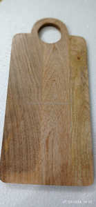 Planches à découper en bois d'acacia pour couper les légumes et la viande Surface de coupe Planche en bois massif Planche artisanale Cuisine rustique - Product Image 5