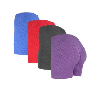 Short Deportivo Premium para Mujer con Textura de Panal de Abeja en Nailon/Poliéster y Spandex, Ideal para Sentadillas - Product Image 3