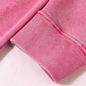 เสื้อสเวตเชิ้ตแบบสวมหัวทรงพูลโอเวอร์ ล้างสีแบบแอซิดวอช ผลิตตามสั่ง (OEM/ODM) ผ้าคอตตอนผสมคุณภาพพรีเมียม ผู้ผลิตเสื้อผ้าสตรีทแวร์ - Product Image 3