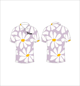 เสื้อโปโลพิมพ์ลายเดซี่แบบกำหนดเอง แขนสั้น สวมใส่สบาย เหมาะสำหรับกอล์ฟ เทนนิส ชุดทีมฤดูร้อน - Product Image 5