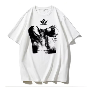 T-shirt vert uni surdimensionné pour homme, manches courtes, col rond, 100 % coton jersey tricoté, coupe décontractée, 240 g, détection par aiguille - Product Image 2