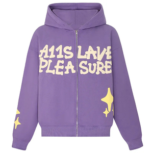 Vente directe d'usine, sweats à capuche avec impression en relief, nouvelle arrivée, vêtements d'extérieur, sweats à capuche en coton mélangé avec impression en relief - Product Image 5