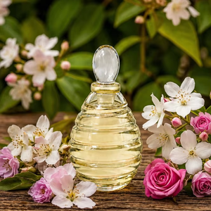 ALOURA OILS Jasmine Based Attar Oil Natural Organic 100% Pure Hydro Distilled Aromatherapy Refreshing Floral <b>Sweet</b> Rose Scent - Product Image 1