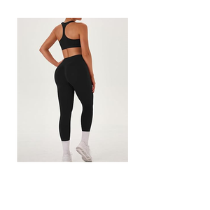 Womens <b>Workout</b> Sets 3 Piece Seamless Long Sleeve <b>Jacket</b> Scrunch Butt Leggings Racerback Sports Bra Yoga Gym Outfits - Product Image 2