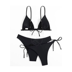 Conjunto de Traje de Baño de Cintura Alta para Mujer, Fabricado en Fábrica, Impresión Personalizada, Conjunto de Bikini para Mujer a Precio Razonable - Product Image 4