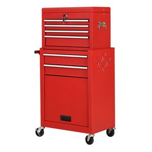 Armadio Portautensili in Acciaio con Piano di Lavoro e Vassoio Portautensili per Garage e Officina - Product Image 6