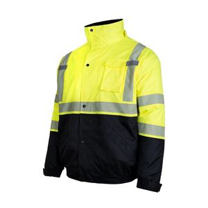 ผู้จัดจำหน่ายชุดป้องกันความปลอดภัยทุกขนาด เสื้อแจ็คเก็ตไมโครไฟเบอร์กันน้ำสะท้อนแสงสำหรับฤดูหนาว ทนทานสูง สำหรับงานบนถนน มองเห็นได้ชัดเจน MOQ ต่ำ - Product Image 2