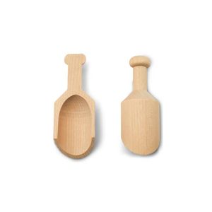 Mini cuillère en bois naturel écologique au design classique avec une capacité de 10 ml/20 ml/30 ml pour le café, le sucre, le sel de bain, les épices - Product Image 3
