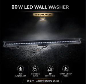 ไฟวอลวอชเชอร์ 60W ให้แสงสว่างความเข้มสูงสำหรับงานสถาปัตยกรรมขนาดใหญ่ เหมาะสำหรับการส่องสว่างหน้าอาคารให้สว่างสดใส - Product Image 5