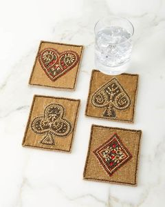 Multicolour Handmade Seed <b>Beaded</b> <b>Coaster</b> Set Decorative Boho Table Protection Mats Decor For Hotels Restaurants And Resorts - Product Image 4