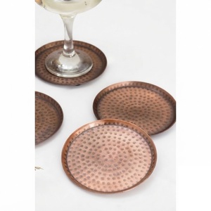 Wholesale <b>Gold</b> Metal Drink <b>Coasters</b> Round Hollow-Out Geometric Metal Cup Mats Hotel Restaurant Tableware Decoration Best Price - Product Image 4