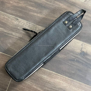 Étui pour fer à friser en cuir véritable fait main, sac de rangement pour outils capillaires en cuir de vachette repoussé, pochette de voyage résistante à la chaleur pour salon - Product Image 5