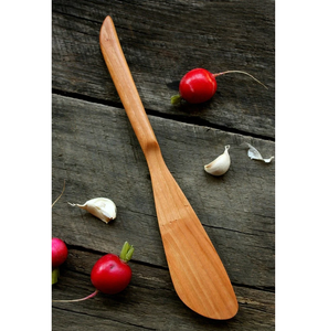 High Heat Resistant Wooden <b>Spurtle</b> Spoon Food Safe Sourdough Starter Baking Cooking Dough Mixing Tool - Product Image 4