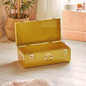 Caja de Joyería de Metal Roja Hecha a Mano, Rectangular, con Tapa con Bisagras, Diseño Clásico con Cierres Dorados, Contenedor de Almacenamiento de 1 Nivel - Product Image 6