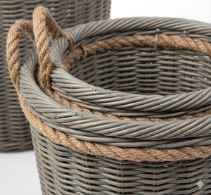 Cesta de almacenamiento Natural de ratán hecha a mano indonesia de alta calidad con cuerda minimalista elegante diseño único - Product Image 4