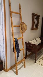 Vintage Classic Rectangle Bamboo <b>Ladder</b> From Vietnam-Eco-Friendly Sustainable Home Decor for Clothes Display - Product Image 6