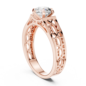 popular design 1ct round lab grown diamond IGI certificate Silver Gold Rose Gold Wedding Engagement <b>Couple</b> <b>Ring</b> luxury lookring - Product Image 2