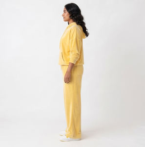 Conjunto de Dos Piezas de Terciopelo Suave y Lujoso para Mujer, Traje Deportivo de Terciopelo al por Mayor, Pantalones Jogger con Capucha, Ropa Casual Premium de Moda - Product Image 3
