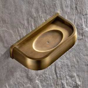 Support mural de luxe en bois pour savon, base sculptée, panier à savon en fil métallique, écologique, accessoires modernes pour salle de bain d'hôtel, vente en gros - Product Image 5