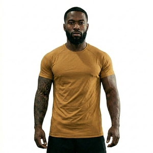 เสื้อยืดคอกลมโอเวอร์ไซส์ผ้าคอตตอนหนานุ่มสำหรับผู้ชาย สไตล์สตรีทแวร์ ออกกำลังกาย วินเทจ รับผลิตเสื้อยืดพร้อมสกรีนโลโก้แบรนด์ตามสั่ง ขายส่ง - Product Image 4
