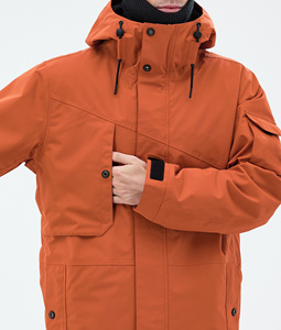 2026 Orange Color Outdoor Winter Thermal Plus Size Snowboard Ski Jacket Waterproof Windproof Insulated Custom OEM ODM - Product Image 5