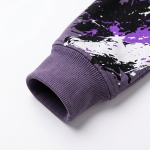 Sweat-shirt à col rond pour homme, violet, imprimé graffiti, streetwear, pull décontracté, style automne, sweat-shirt pour homme de qualité supérieure - Product Image 4