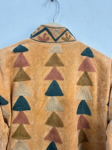Vintage Cotton Velvet Suzani Embroidered Boho <b>Hippie</b> Indian Unisex Women Winter <b>Jacket</b> Festival Fashion Outerwear for Bulk Buyer - Product Image 4