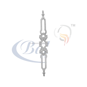 Balustrade en fonte robuste de conception royale, moulée au sable, moderne, sans cadre, résistante à la rouille, pour balcon résidentiel - Product Image 1