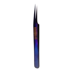 Pinces à cils professionnelles antistatiques Royal Tweezers, couleur personnalisée, en acier inoxydable - Product Image 1