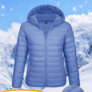 Vestes matelassées en nylon respirant imprimé, à capuche, de haute qualité, pour femmes, grandes tailles, personnalisées, de créateur, les plus vendues en gros - Product Image 4