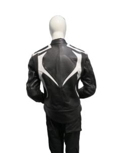 Veste de moto en cuir véritable sur mesure de qualité supérieure, coupe-vent, respirante, vêtements de sport, veste en cuir pour course automobile - Product Image 4