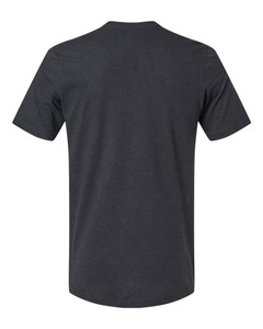 T-shirt noir à col rond en tissu épais |   T-shirt basique oversize streetwear |   T-shirt en coton premium |   Fabricant OEM personnalisé - Product Image 2