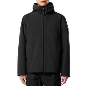 Veste matelassée unisexe en toile de haute qualité, 340 grammes, coupe-vent, col montant, logo personnalisé, teinte unie, automne-hiver, fermeture éclair intégrale - Product Image 1