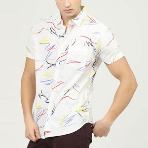 เสื้อชายหาดพิมพ์โลโก้ตามสั่ง เสื้อชายหาดลำลองฤดูร้อนแบบรักษ์โลกสำหรับผู้ชาย ลดราคาขายออนไลน์ - Product Image 3
