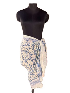 Sarongs de mode personnalisés les plus vendus à imprimé floral Vente en gros Fourniture d'usine Sarong de Lavalava hawaïen orné Sarong de plage - Product Image 4