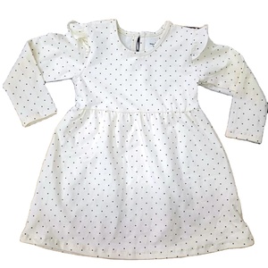 Mangas largas para niñas Niños O-cuello Casual Vestido que combina con todo para primavera Otoño Algodón puro - Product Image 5