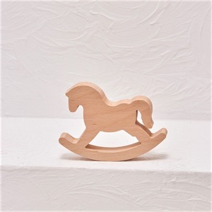 Wooden Rocking Horse <b>Christmas</b> Ornament Natural Finish Handmade Holiday <b>Decoration</b> Tree Hanging Decor Traditional Style - Product Image 5