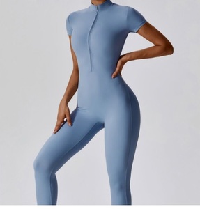 Ensemble de vêtements de sport pour femmes, de haute qualité, avec logo personnalisé, vente en gros, fitness, yoga, hauts courts à manches longues, soutien-gorge de sport, leggings - Product Image 2