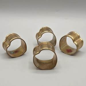 Antique Finished Brass Napkin Rings & Holders <b>Modern</b> Luxury Eco-Friendly Durable Wedding Party Home <b>Dining</b> Tabletop Accent - Product Image 5