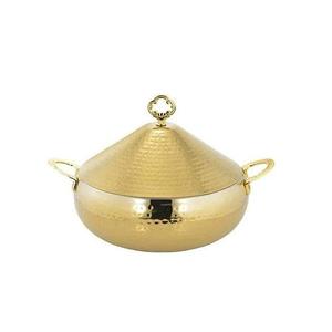 Juego de cacerolas redondas de madera con diseño personalizado, incluye olla caliente de metal portátil de acero inoxidable - Product Image 5