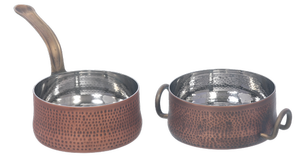 Sartén Redonda Clásica de Cobre con Mango de Madera Ecológica para Uso Doméstico y en Restaurantes - Product Image 6