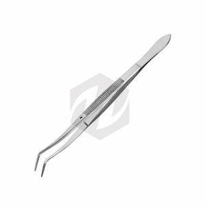 Pince à épiler Meriam de qualité supérieure, 16 cm, courbée, en acier inoxydable, instrument chirurgical dentaire, pince à épiler médicale de précision - Product Image 3