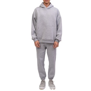 OEM Custom Logo Men's Acid Wash 100% Polyester Oversized Hooded Solid Tracksuit 3D for Jogger Set Manufacturer - Product Image 6