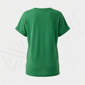 Camiseta Extra Grande para Mujer, Corte Holgado, Impresión DTF, Tela de Algodón, Color Personalizado, Transpirable, Informal, Moda de Verano - Product Image 2