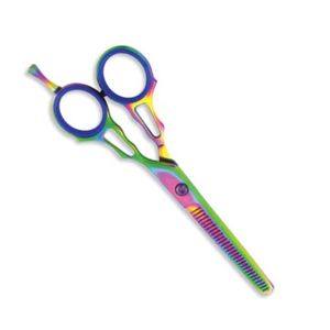 Tijeras de Entresacar de Acero Inoxidable con 30 Dientes, para Diestros, Mango Largo, para Cortar el Cabello - Product Image 1