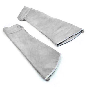 Mangas de Trabajo de Cuero Resistentes al Agua y al Fuego, Diseñadas a Medida, para Protección de Brazos en Soldadura - Product Image 1